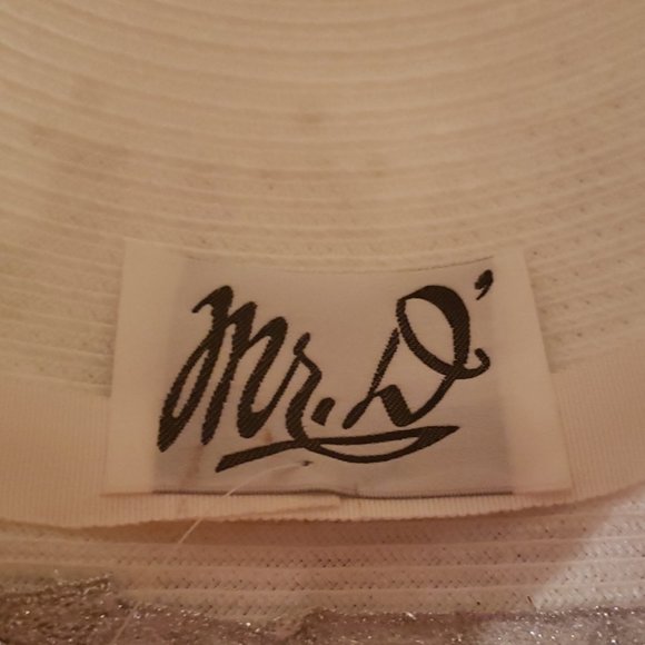 Vintage 1950\'s White Cloche Hat Designed with Swarovsky Crystals main image 6